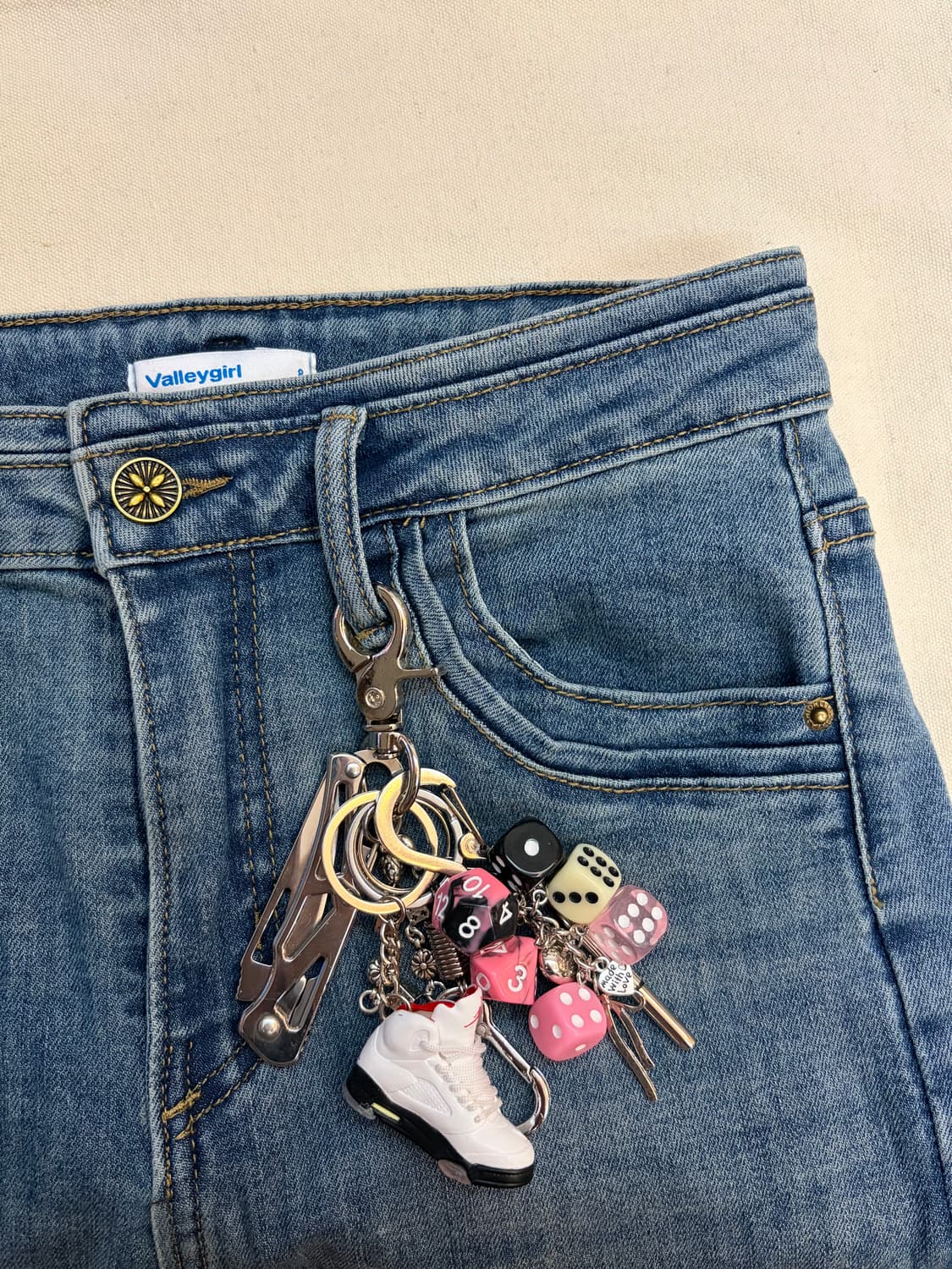 Pink & Black Dice Street Keyring 상품이미지6