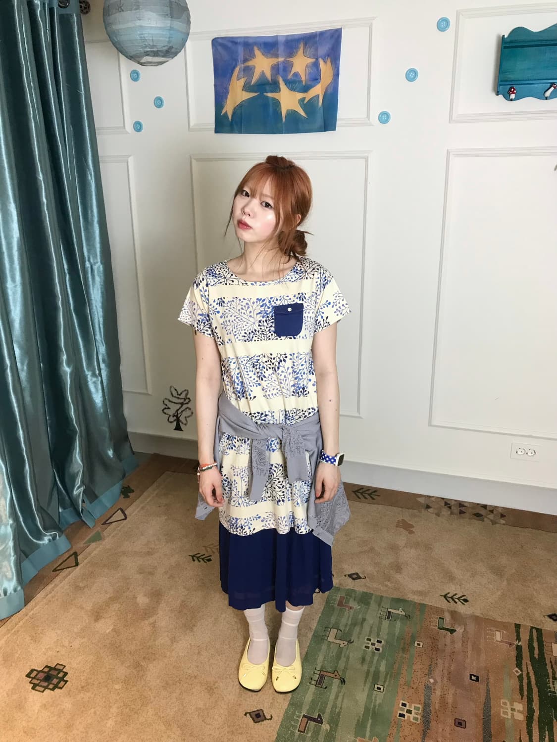 원피스 포켓과  깔맞춤한 스커트까지•• 귀여움 두 배🫐💙 상품이미지2