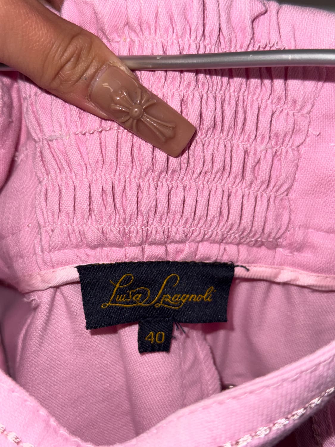 Luisa Spagnoli baby pink button midi sk 상품이미지5