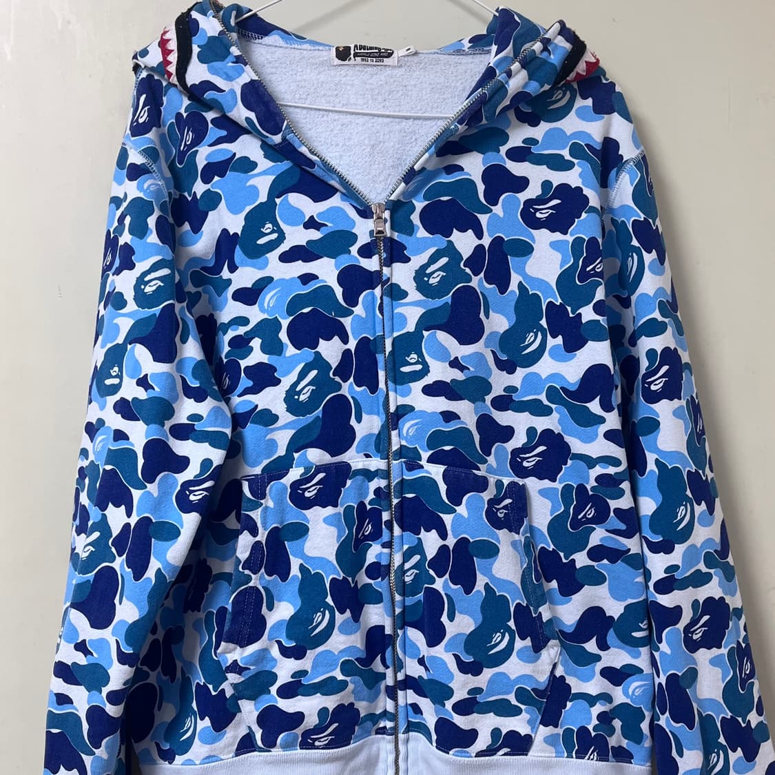 베이프 ABC 카모 샤크 집업 블루 상품이미지2