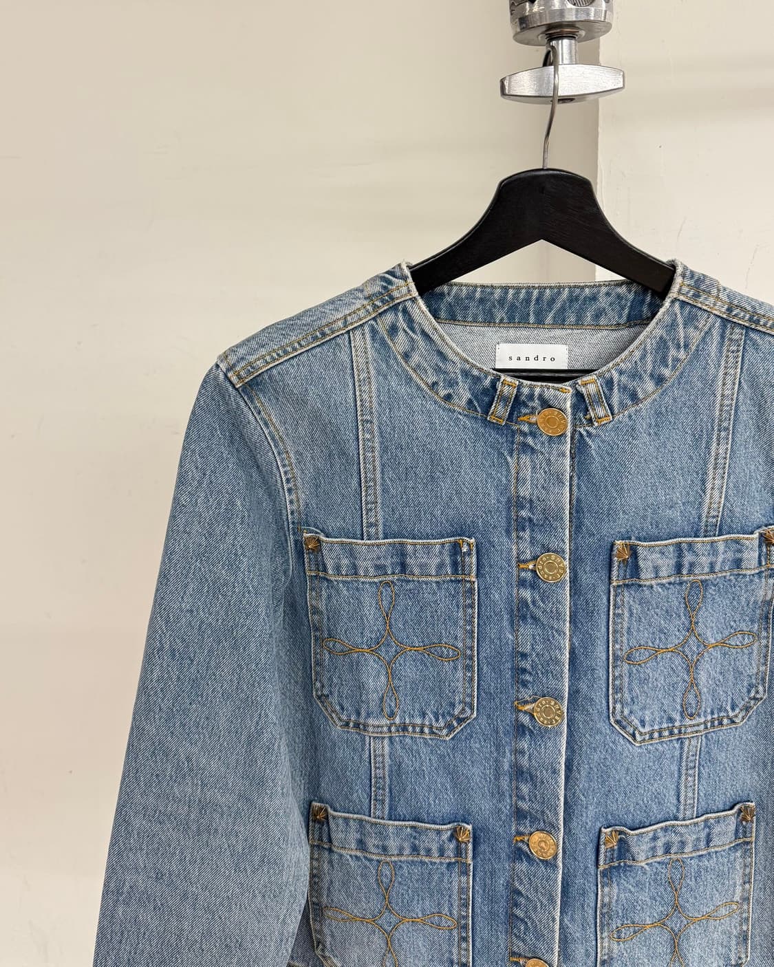 산드로 데님 캔디스 포켓 자켓  상품이미지3