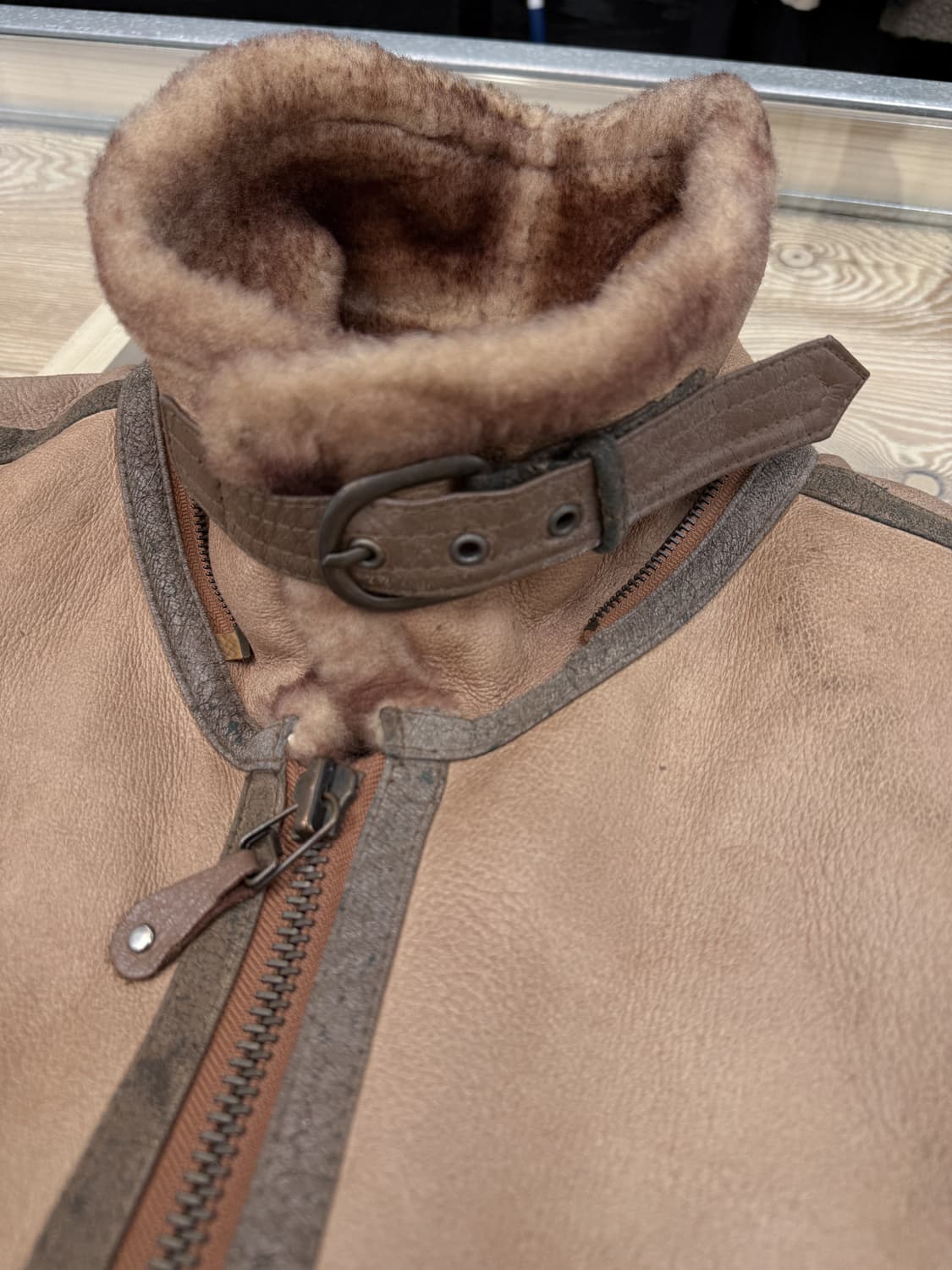 퍼스트 에비뉴 B-3 램스킨 무스탕 상품이미지5