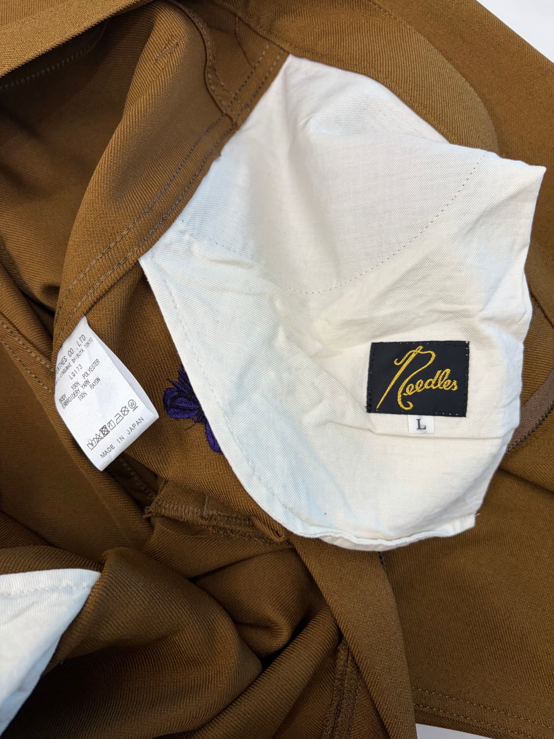 Needles 니들스 페니진 팬츠 브라운 L (32-34) 상품이미지3