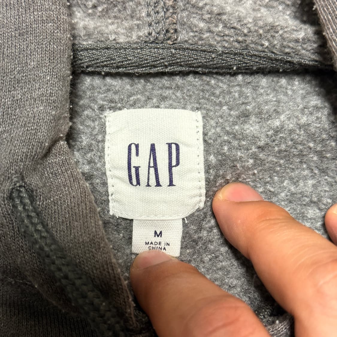 갭 GAP 그레이 후드집업 m 상품이미지5
