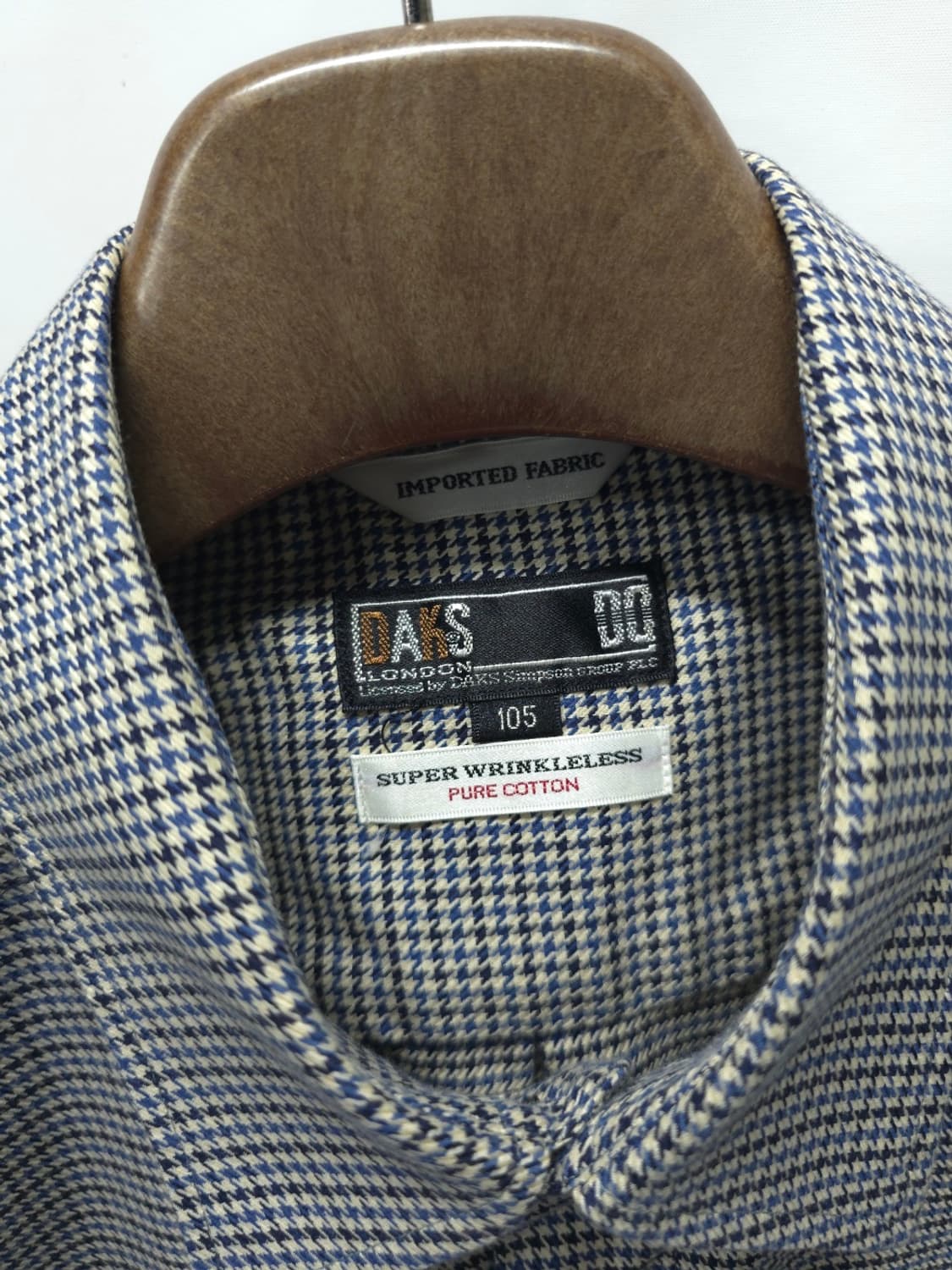 닥스(DAKS)런던 수입원단 링클프리 체크셔츠 ( 남성105 ) 상품이미지4