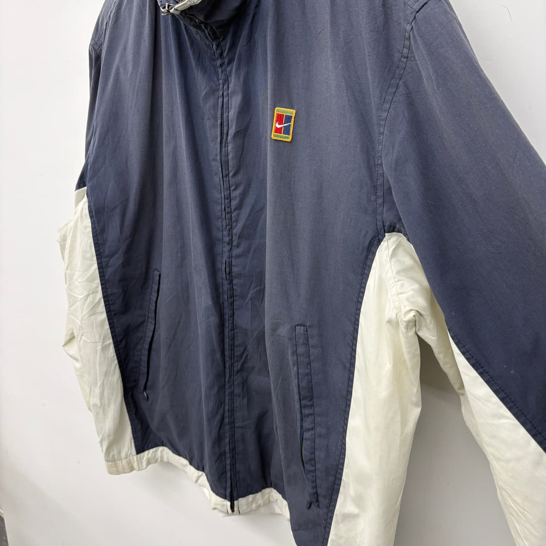 나이키 네이비/아이보리 빈티지 바람막이 자켓 상품이미지3