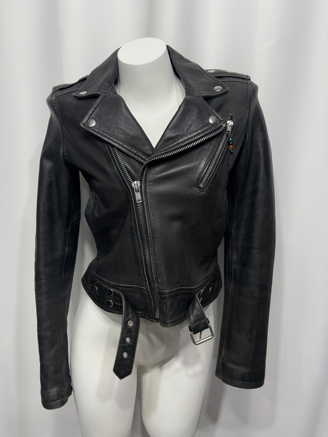 🎸그레이 레더 자켓🎸 상품이미지5