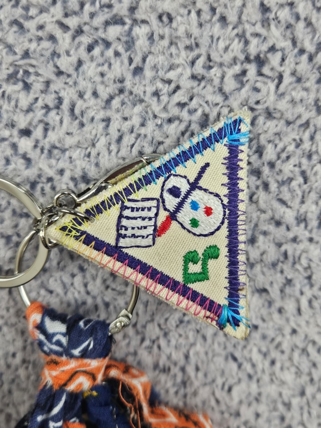 핸드메이드 커스텀 패치 반다나 카라비너 키링 / 11677 상품이미지3