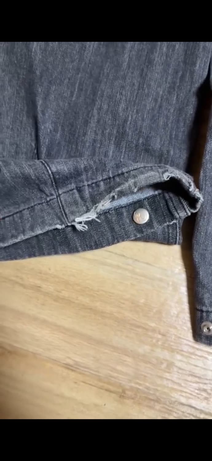 etce 블랙 데님 와이드 팬츠 M사이즈 상품이미지5