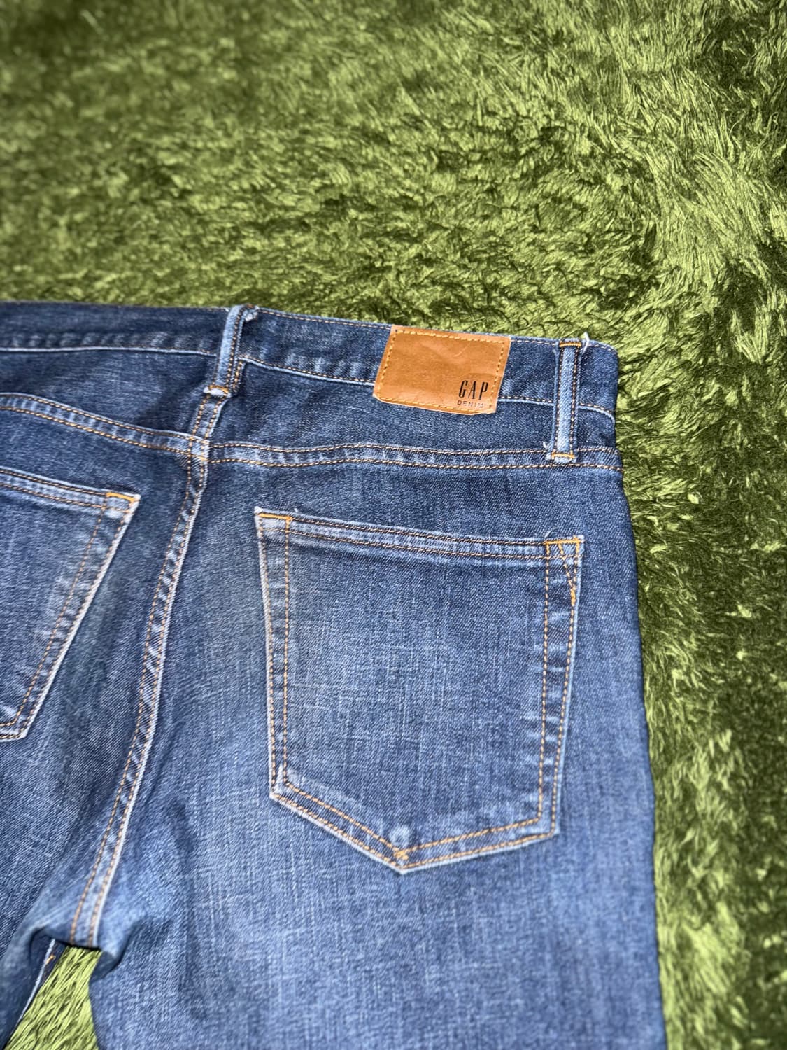 [29X30] GAP 갭 데이퍼드 빈티지 워싱 데님 팬츠 미드 인디고 상품이미지9