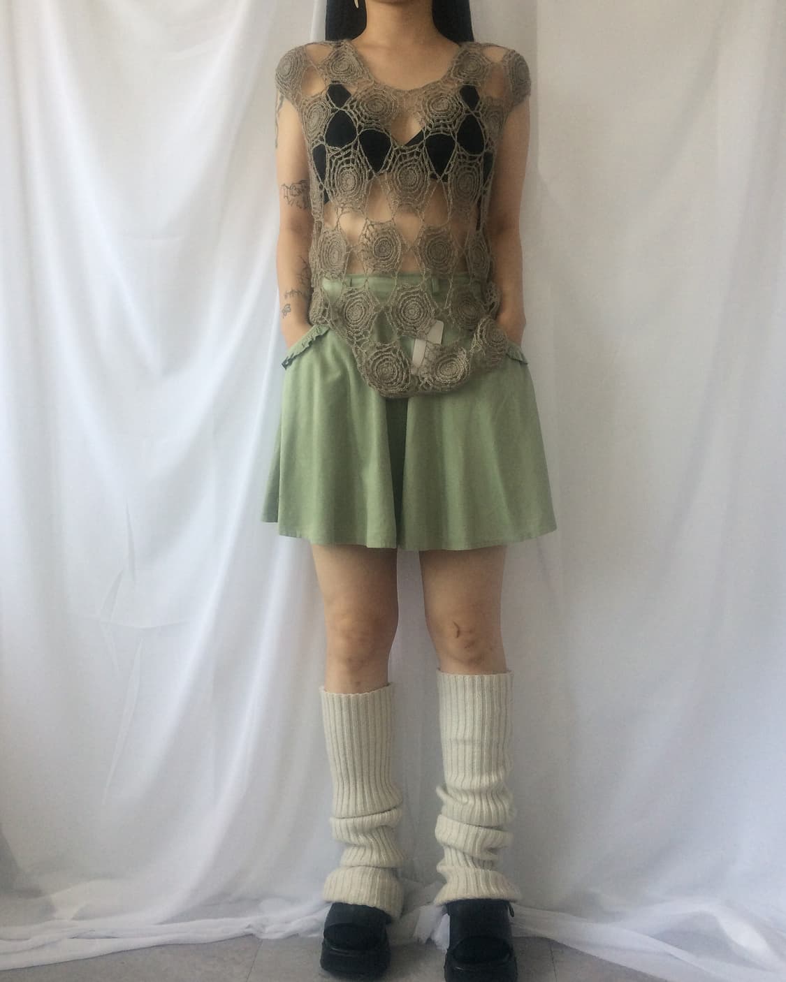 Crochet knit top 상품이미지1