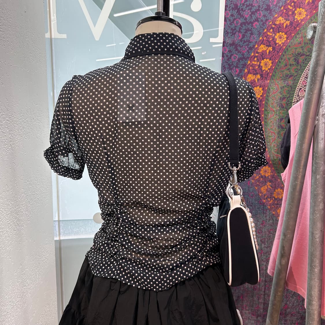 Vintage y2k Dot Shirts 상품이미지2