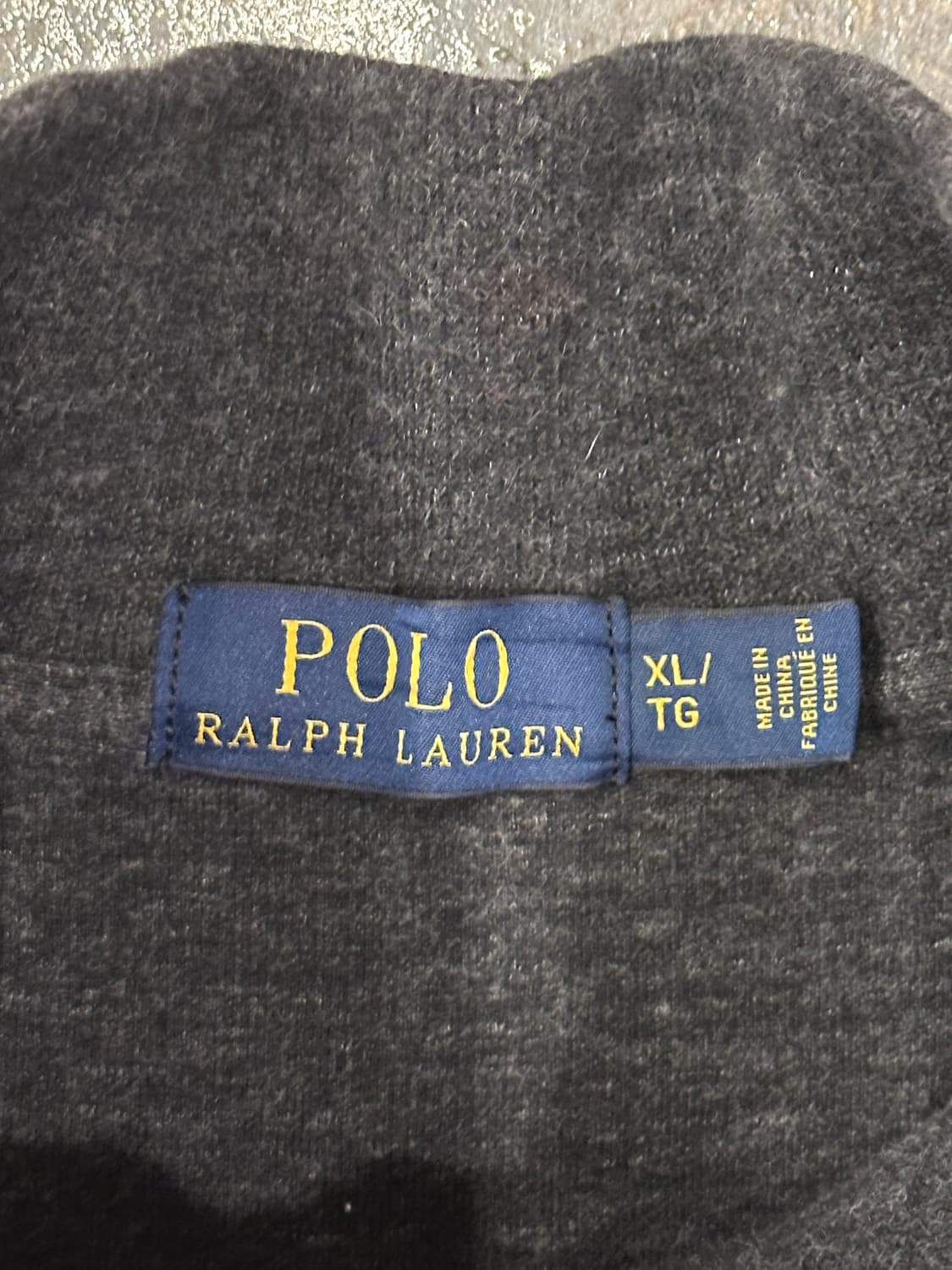 폴로 랄프로렌 하프집업 차콜 XL 상품이미지4