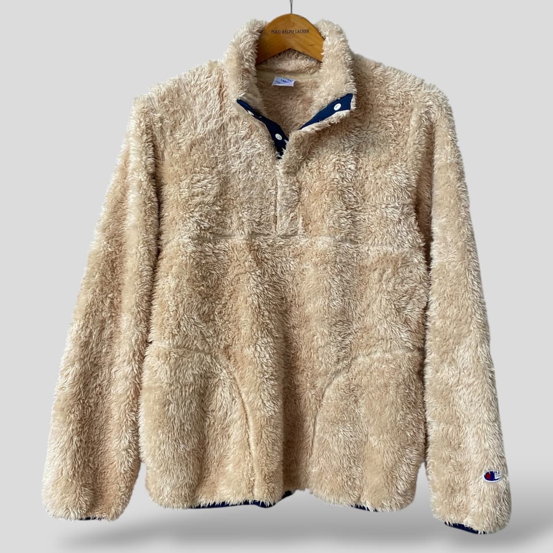 (여성L)챔피온 스냅 플리스 풀오버 상품이미지1