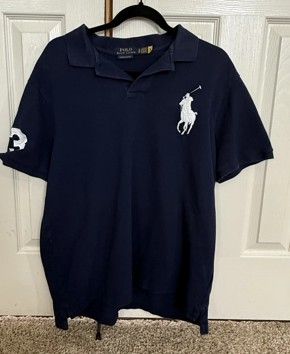 폴로 랄프 로렌 빅포니 커스텀 슬림핏 메시 폴로 셔츠 상품이미지1