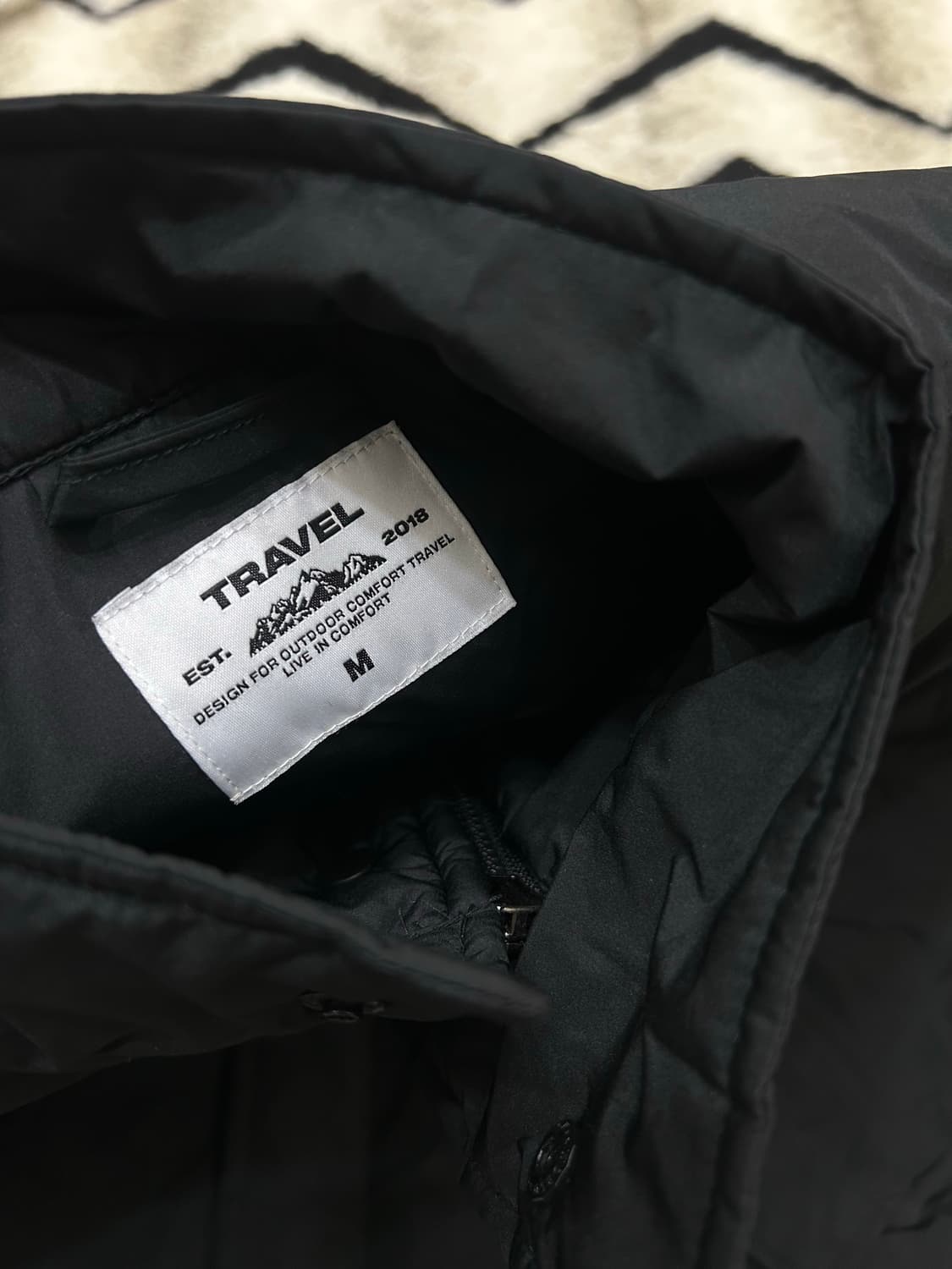 [M]트래블 3M신슐레이트 오버핏 필드자켓/블랙 상품이미지4
