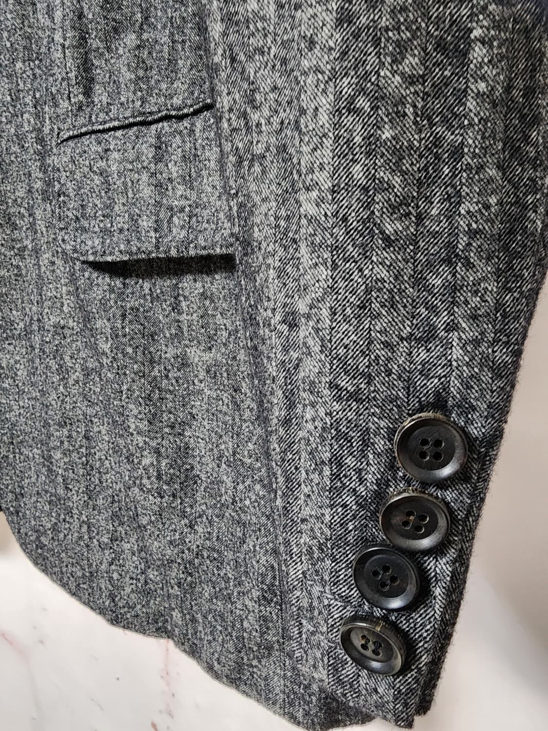 타임 남성 헤링본 자켓 상품이미지5