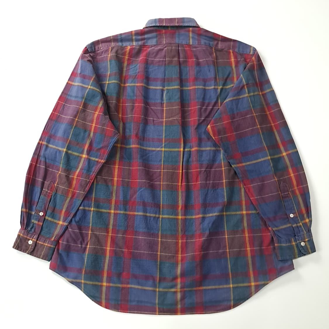 CK254 XL 폴로 90s 싱가포르판 프레피 타탄체크 셔츠 남방 상품이미지6