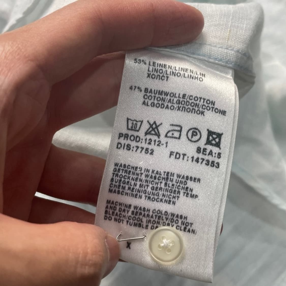 105 휴고보스 나염 린넨 셔츠  상품이미지4