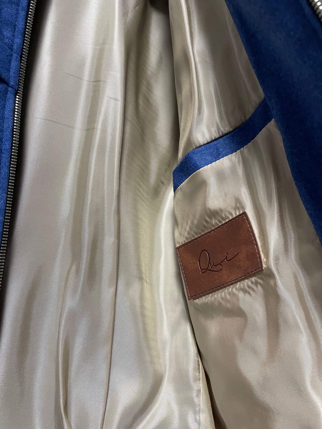 청담 쿠이 Qui gun flap 울 블루종 자켓 XL 상품이미지4