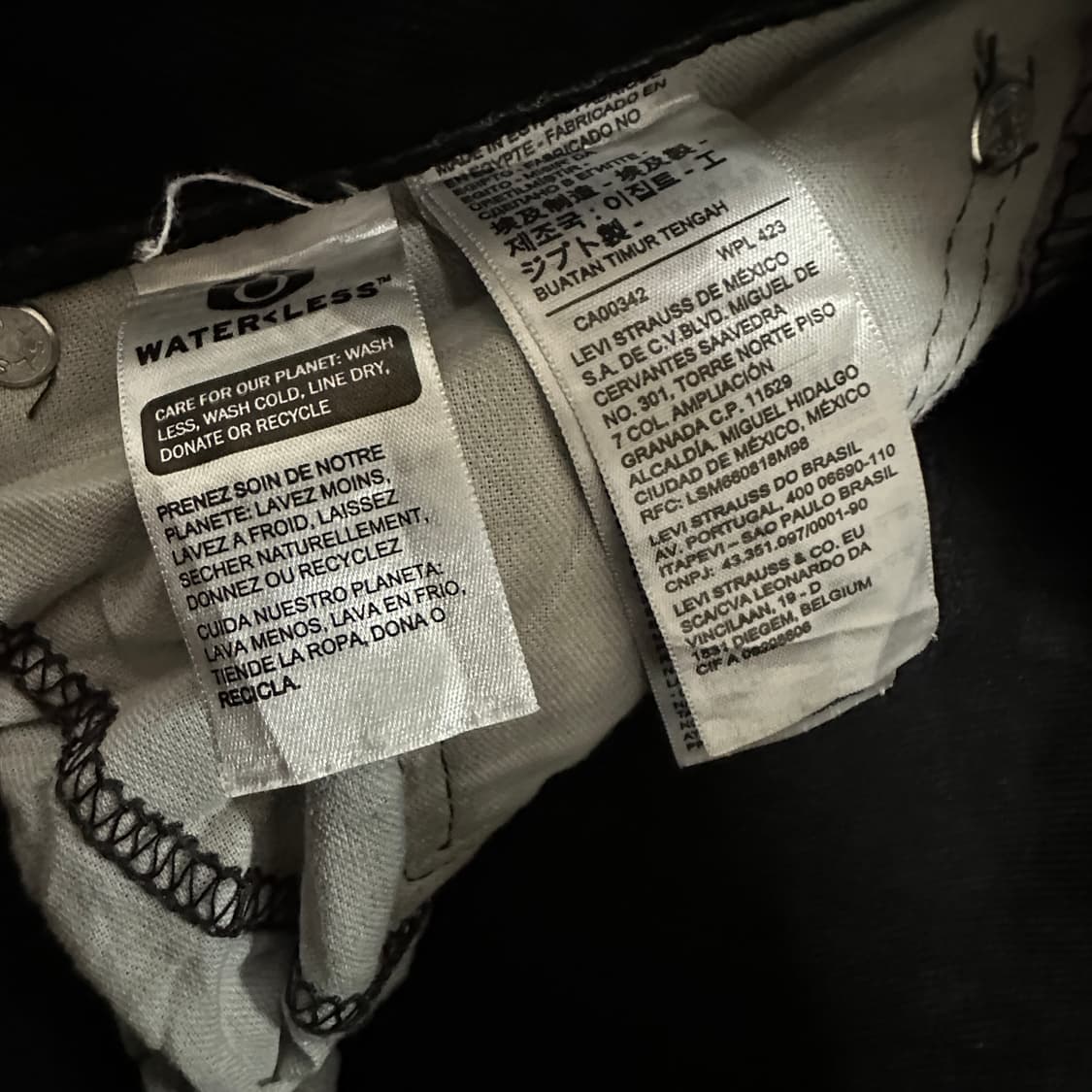 LEVI'S 505 black jeans 상품이미지4