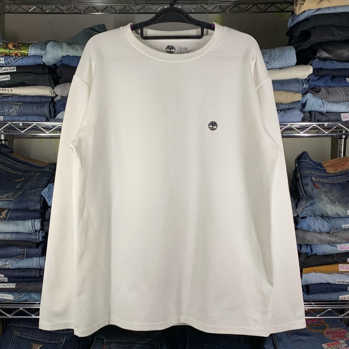 [L] 팀버랜드 스몰로고 베이직 롱슬리브 티셔츠 상품이미지2