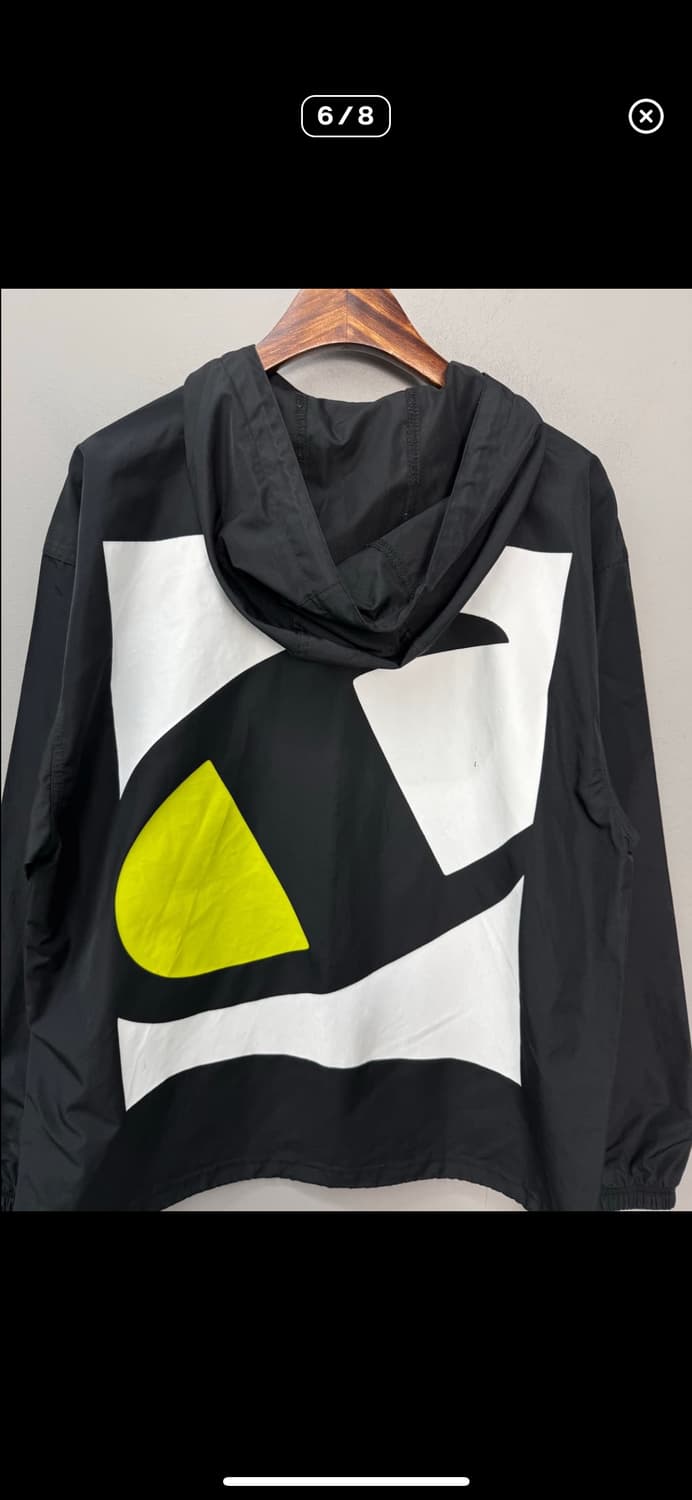 챔피온 아치로고 빅 프린팅 블랙 풀오버 아노락자켓 A3137 상품이미지6