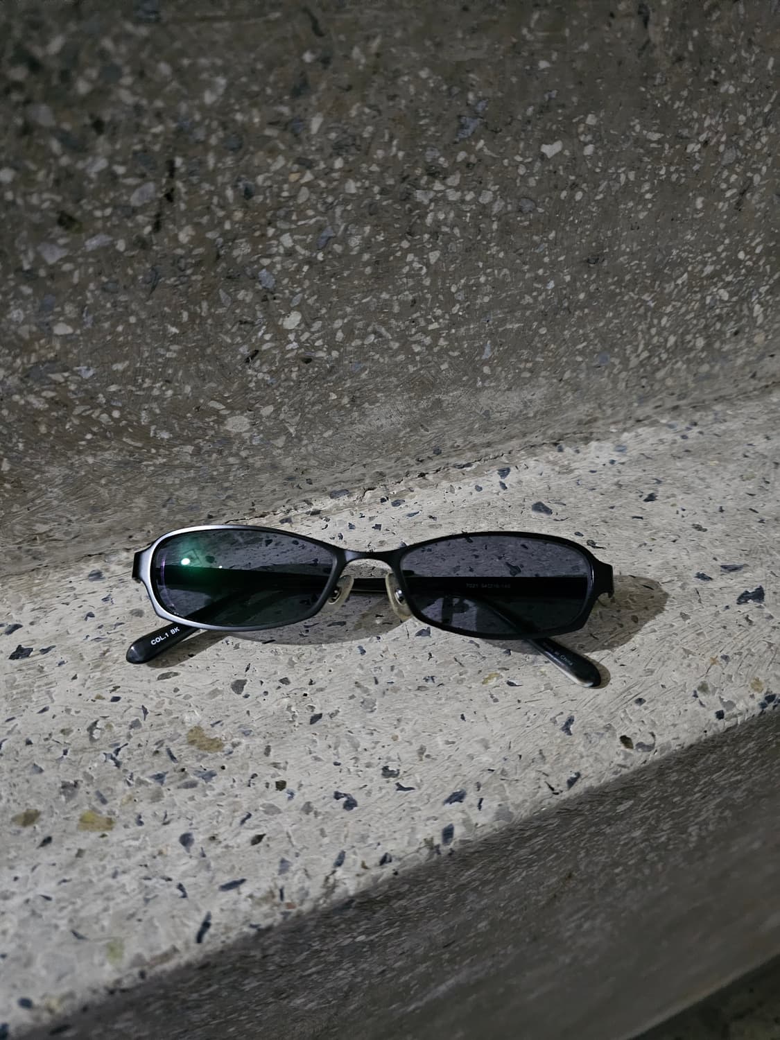 Japan Vintage 블랙 스퀘어 프레임 선글라스 상품이미지1