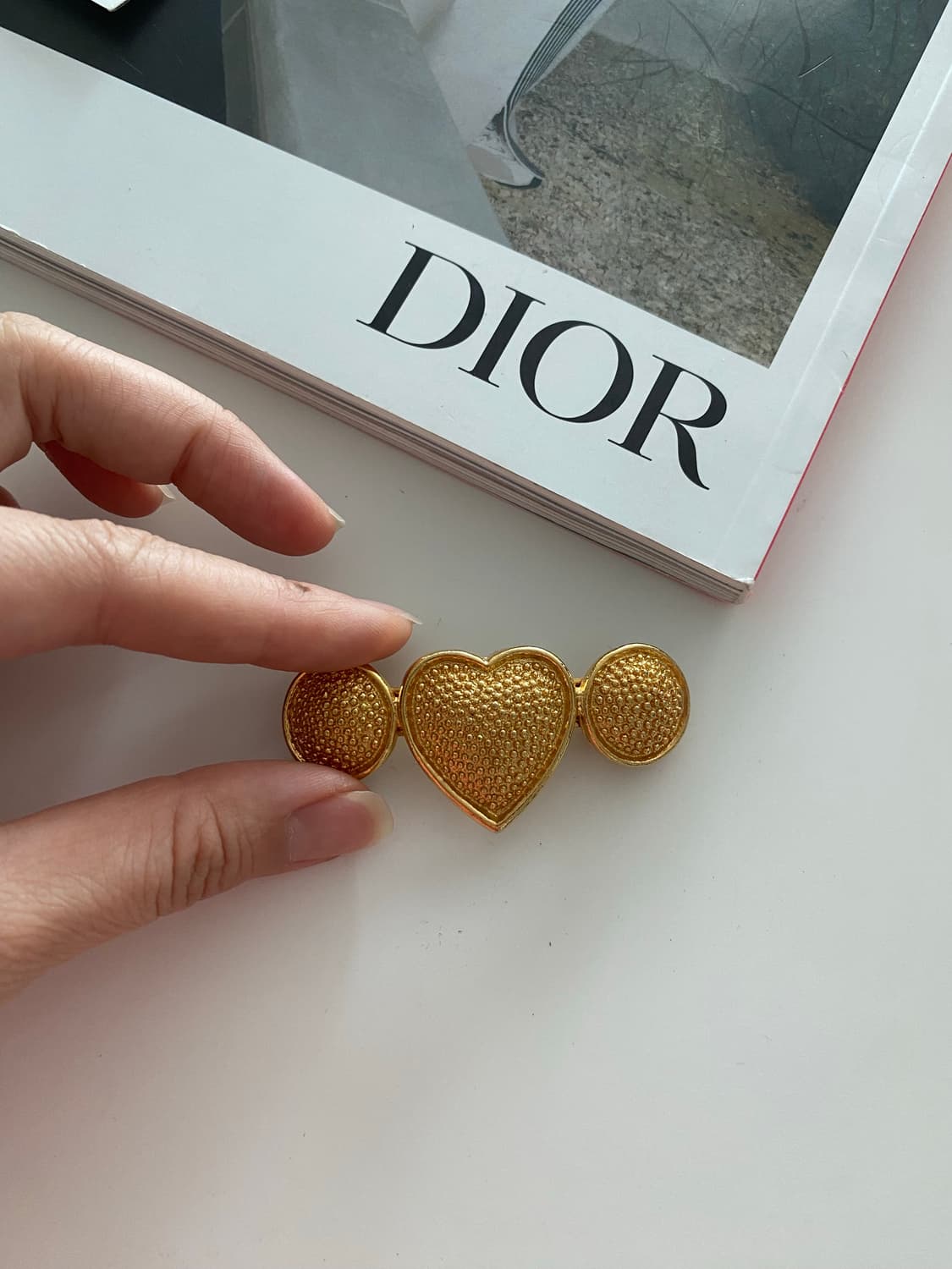 골드 하트 헤어핀 상품이미지1