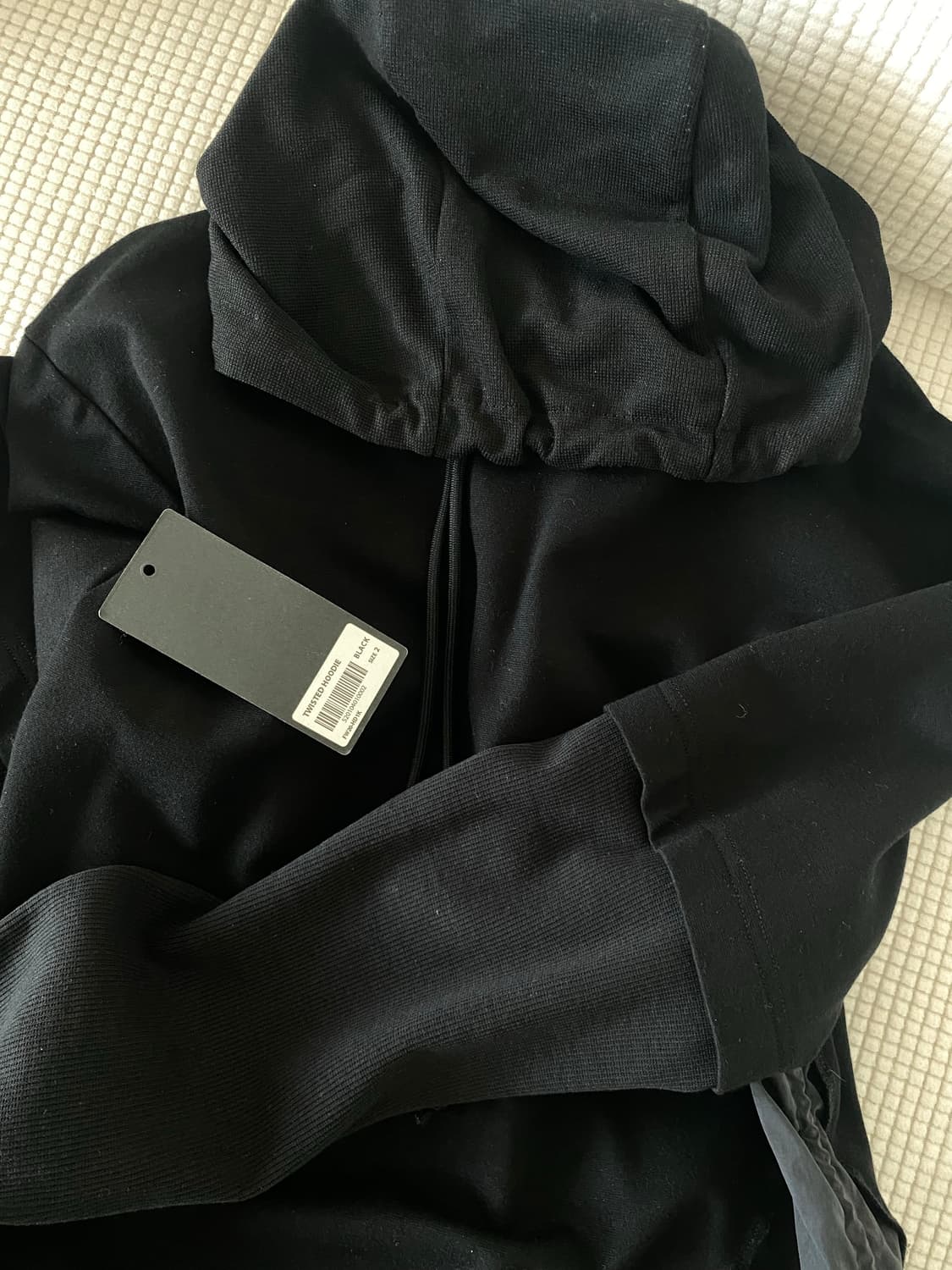 혜인서 트위스티드 후드 블랙2사이즈 상품이미지5