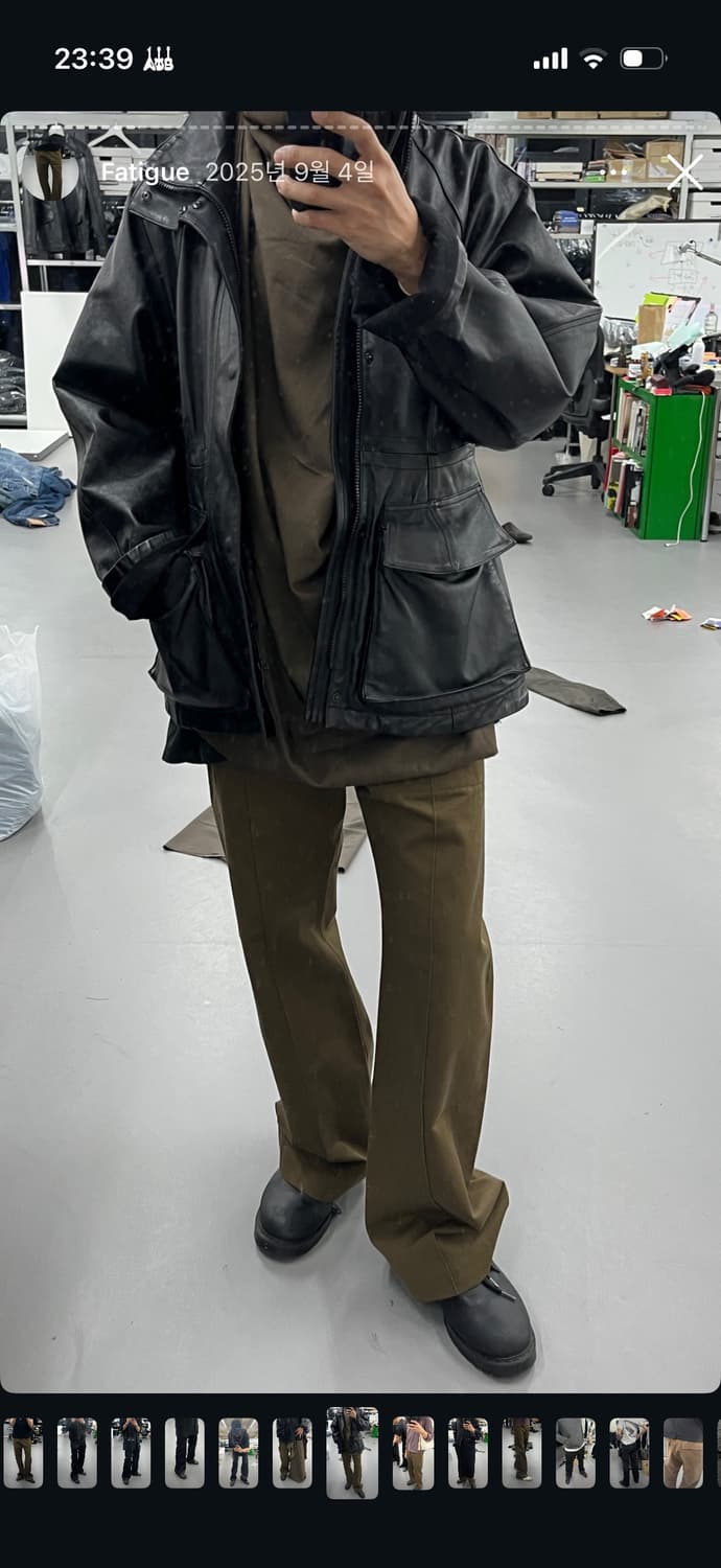 빈티지 레더 자켓 상품이미지2