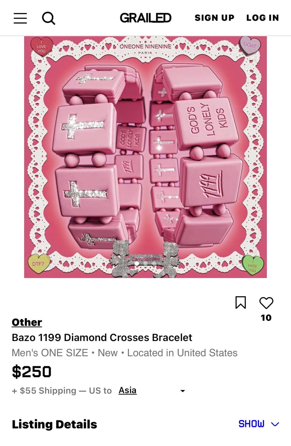 1199bazo bracelet 실리콘 핑크 상품이미지3