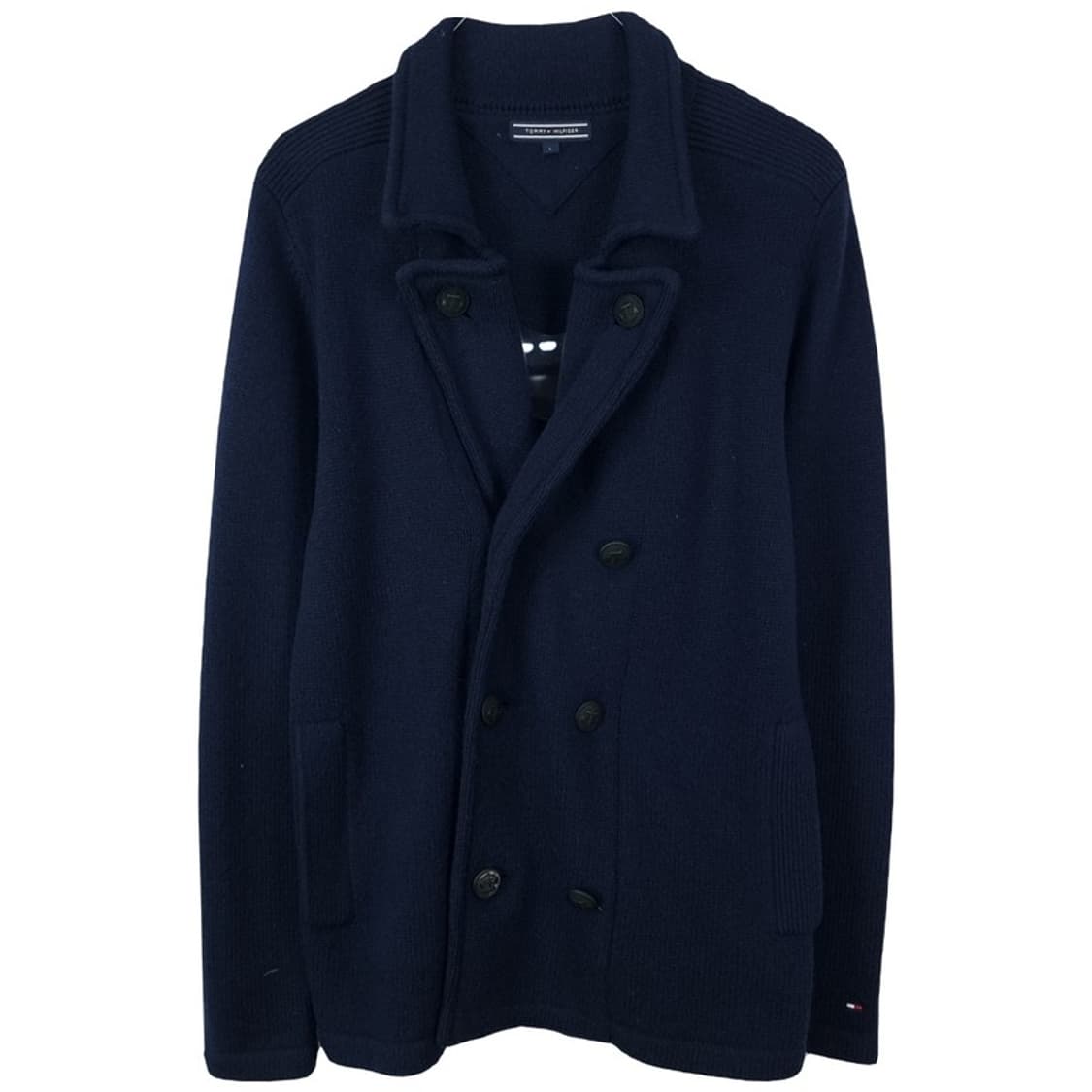 [타미힐피거] 피코트 디테일 니트 가디건 네이비 M18804 상품이미지2