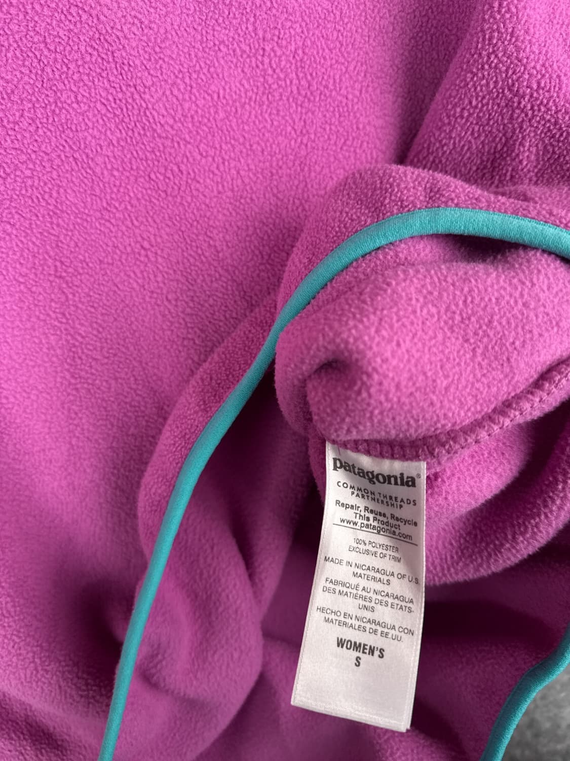 16SP 파타고니아 신칠라 스냅-T 퍼플/민트 상품이미지6