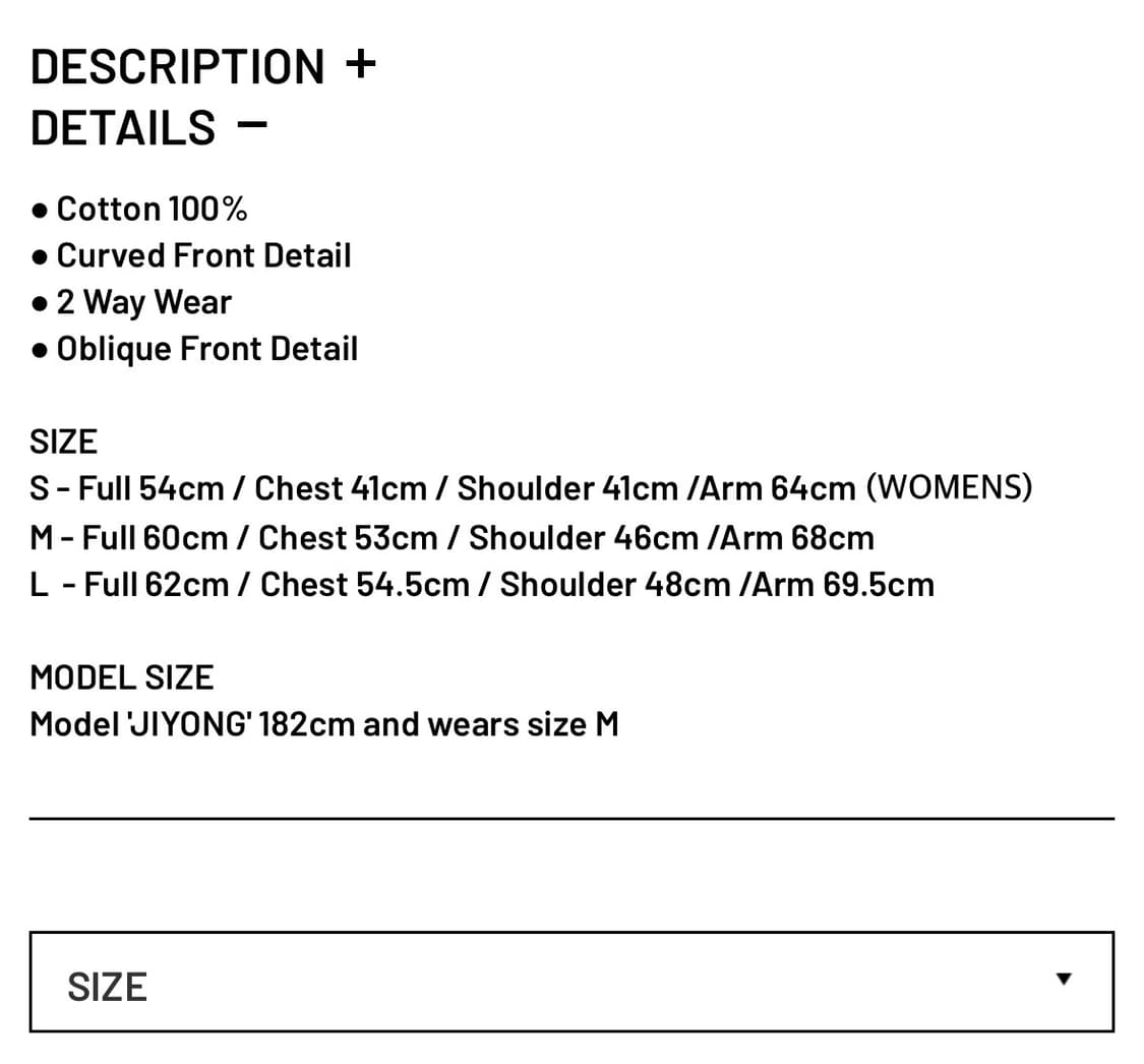 EE 25ss 가디건 블랙 s 새상품 상품이미지3