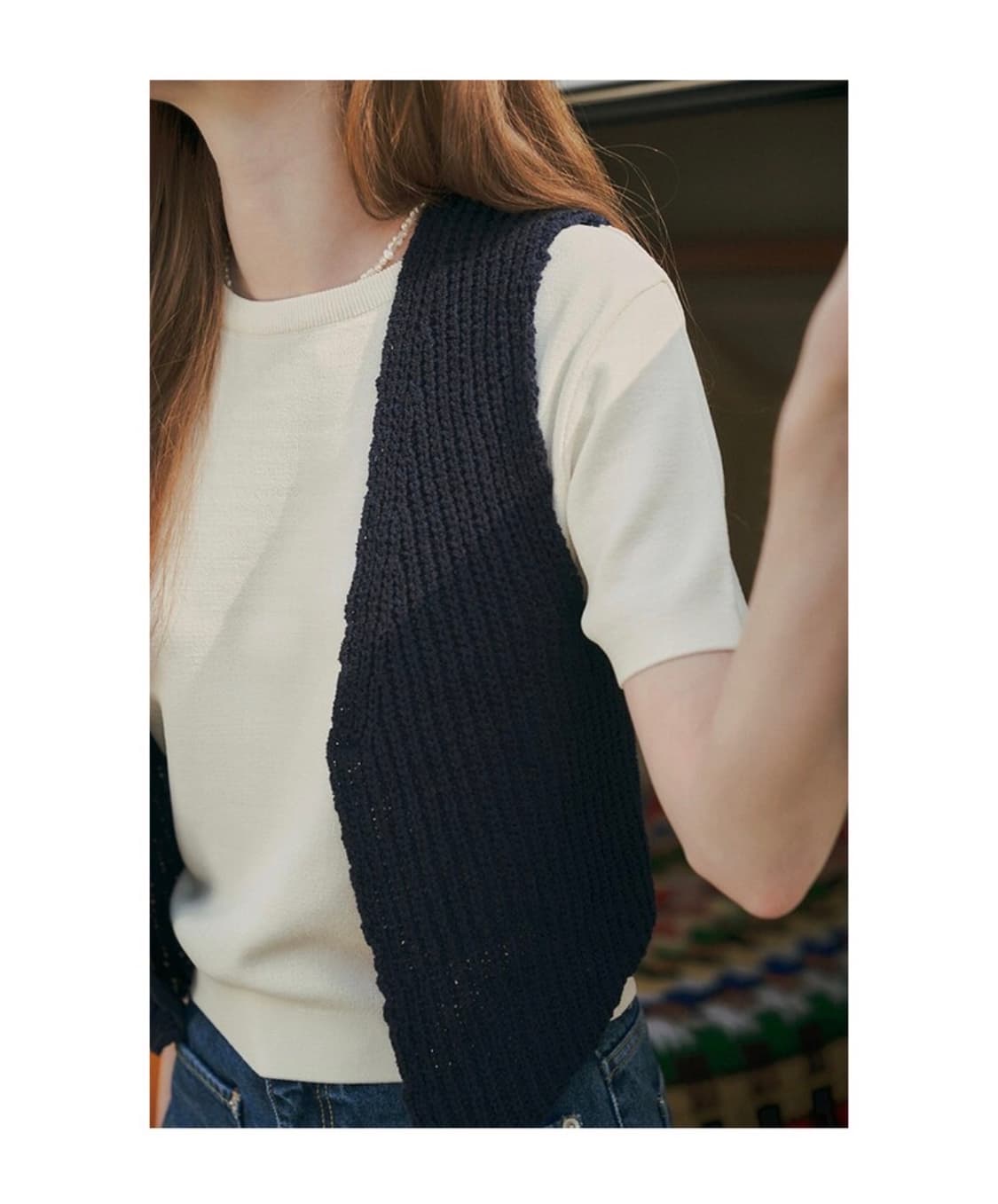 반원아뜰리에 크롭 크로쉐 베스트 상품이미지3