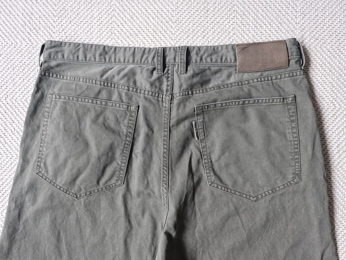 포터리 가먼트 워시드 스트레이트 팬츠 카키 상품이미지2