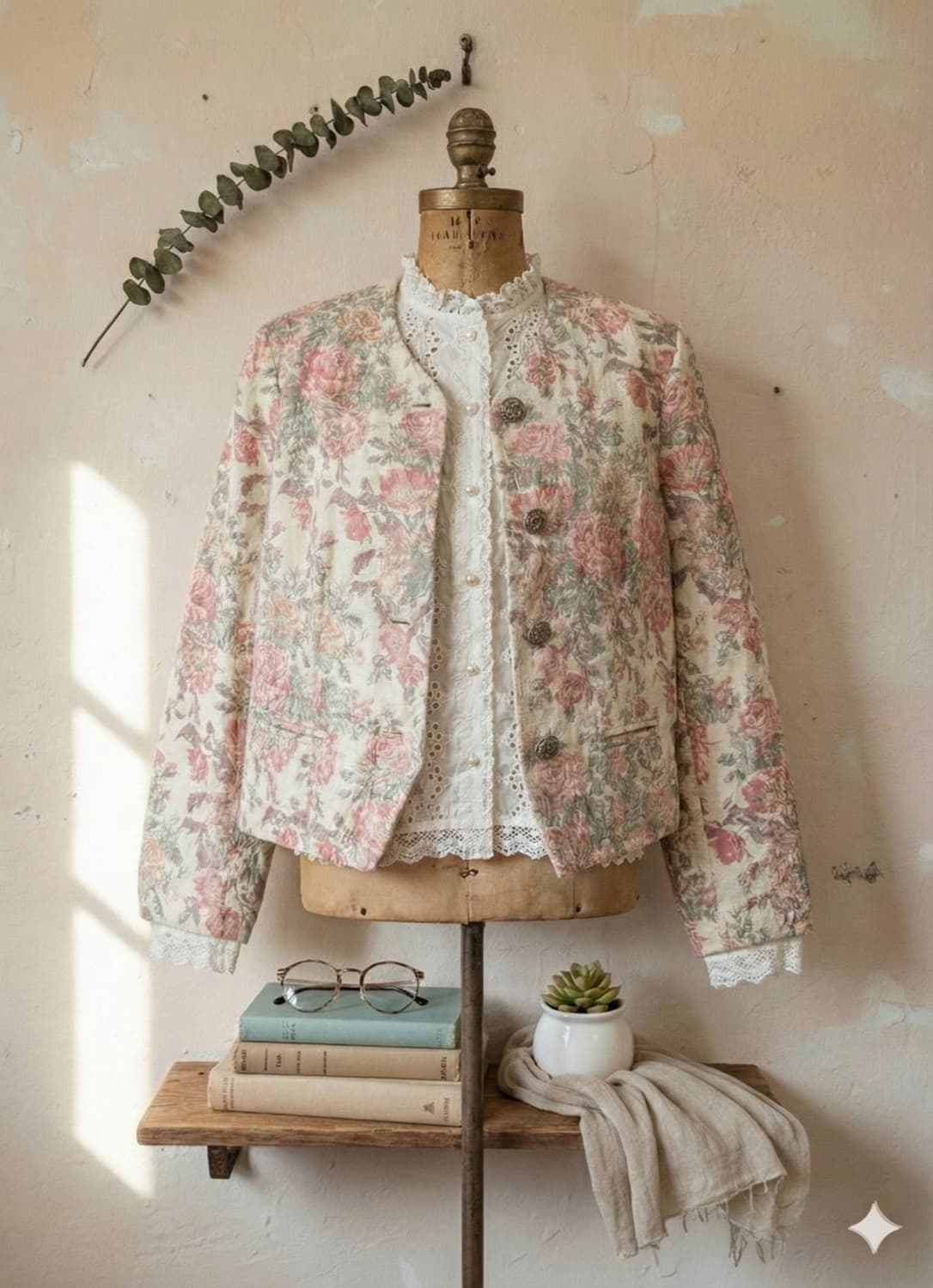 프랑스 빈티지 자가드 자켓 상품이미지3