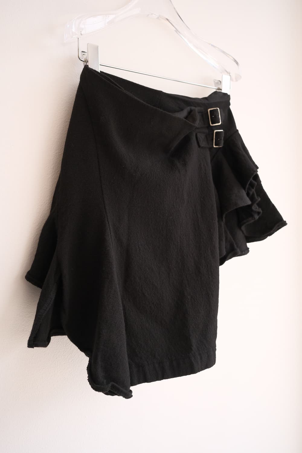 Shrunken wool frill layered wrap skirt 상품이미지6
