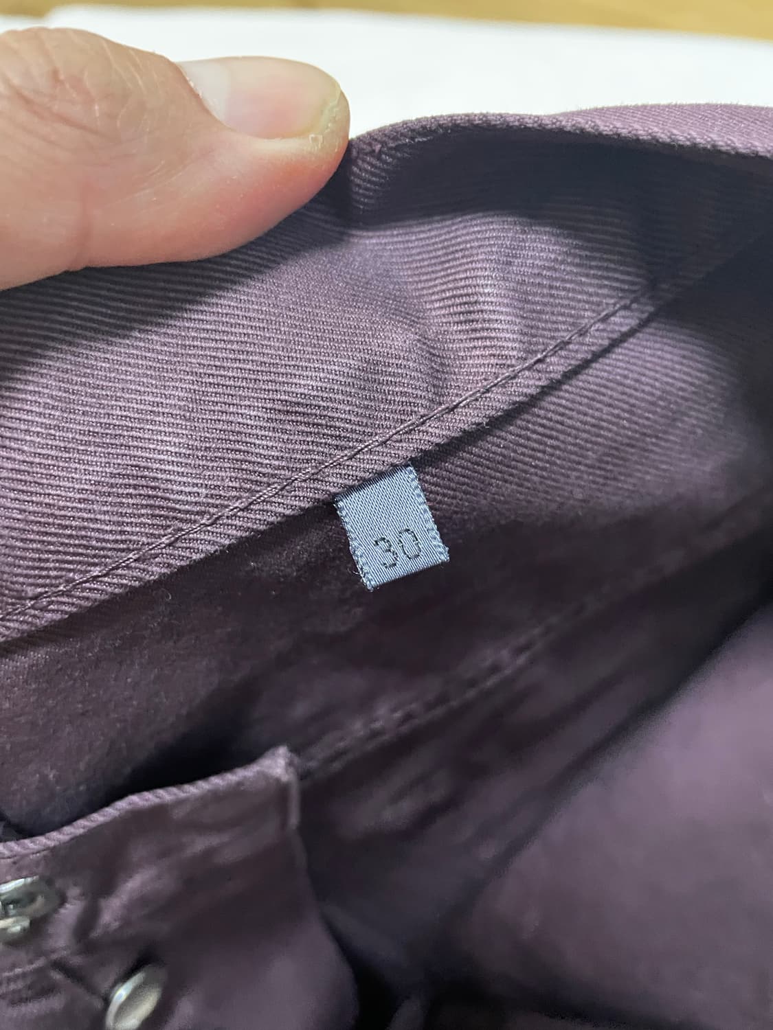 30) 디올옴므 버건디 코튼 팬츠 상품이미지4