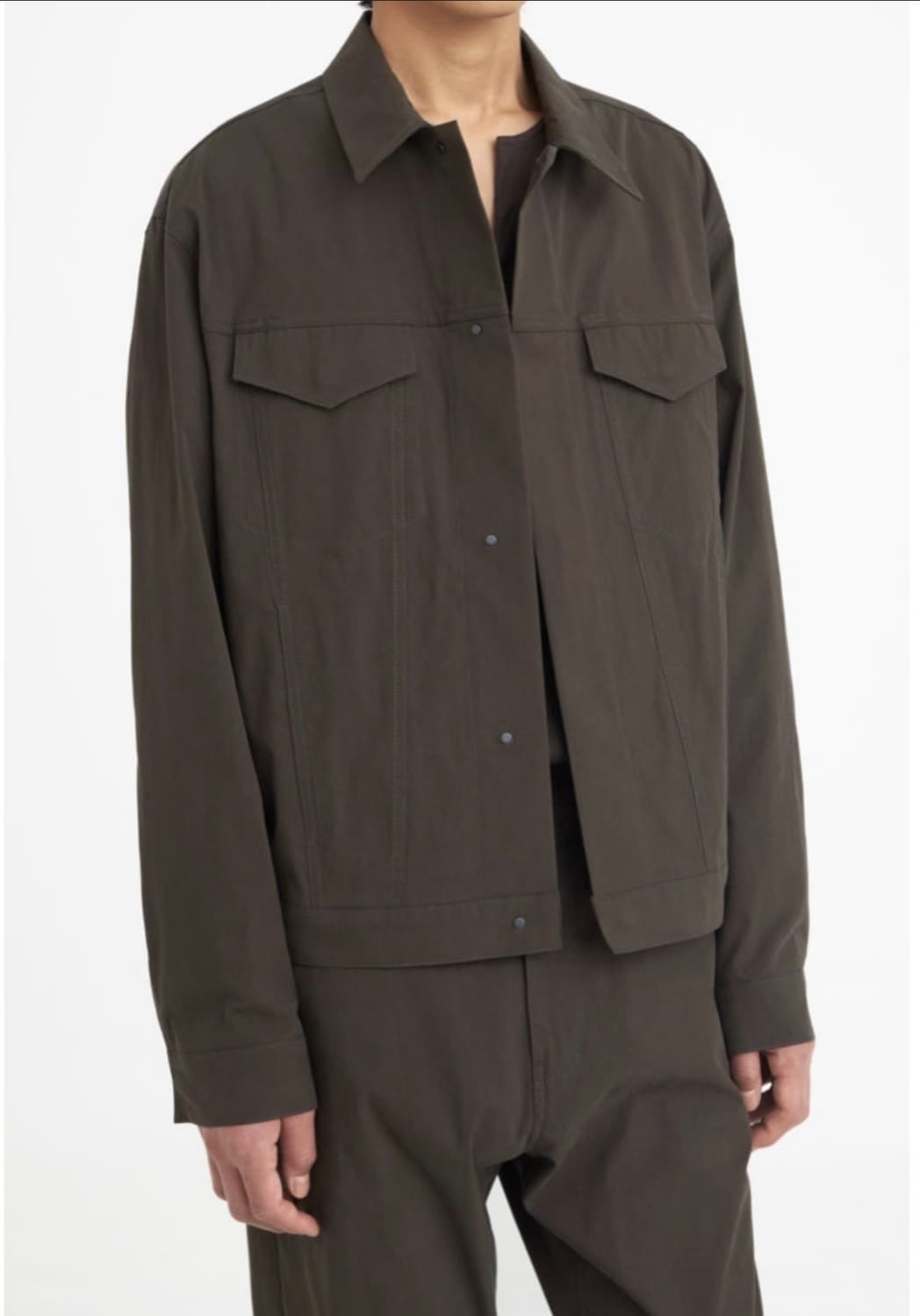 유스(Youth.) 트러커 셋업 브라운 L, S 상품이미지1