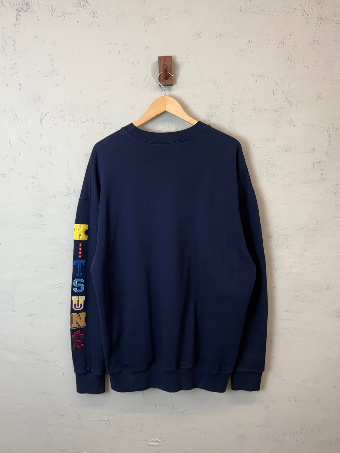 메종키츠네 로고 패치 스웻셔츠 네이비 상품이미지2