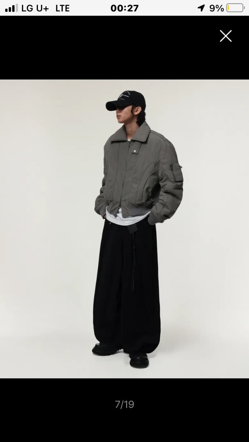 [IDWS][아이돈워너쉘]소프트 스웨이드 트윈 벌룬 팬츠 블랙  상품이미지3