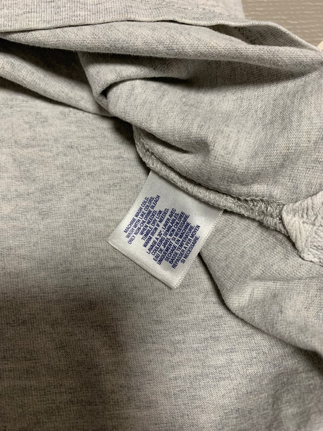 폴로 빅포니 긴팔 럭비티 회색 상품이미지6