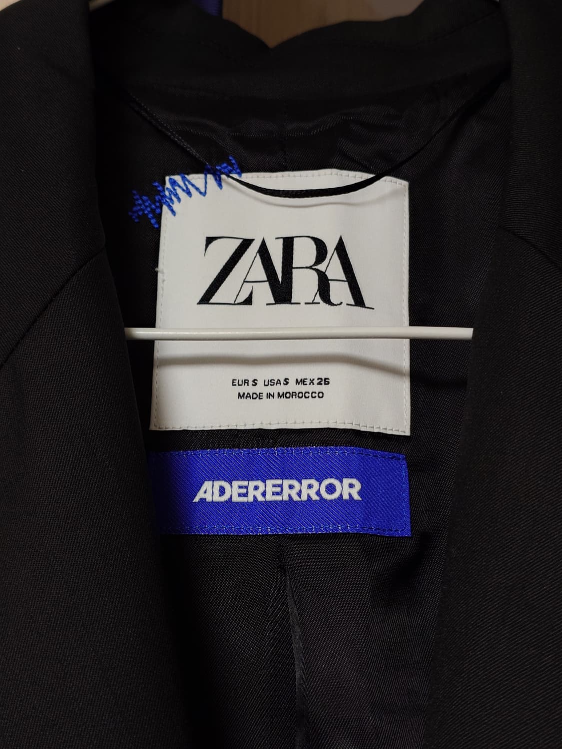 [S] 자라 아더에러 콜라보 오버사이즈 블랙 블레이저 자켓 상품이미지3