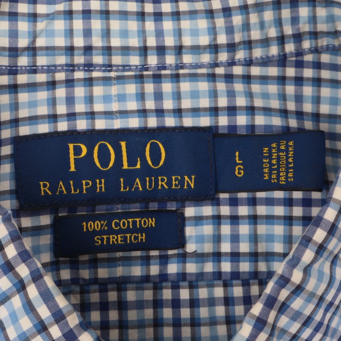 폴로 랄프로렌 라이트 블루 체크 스트레치 셔츠 상품이미지8