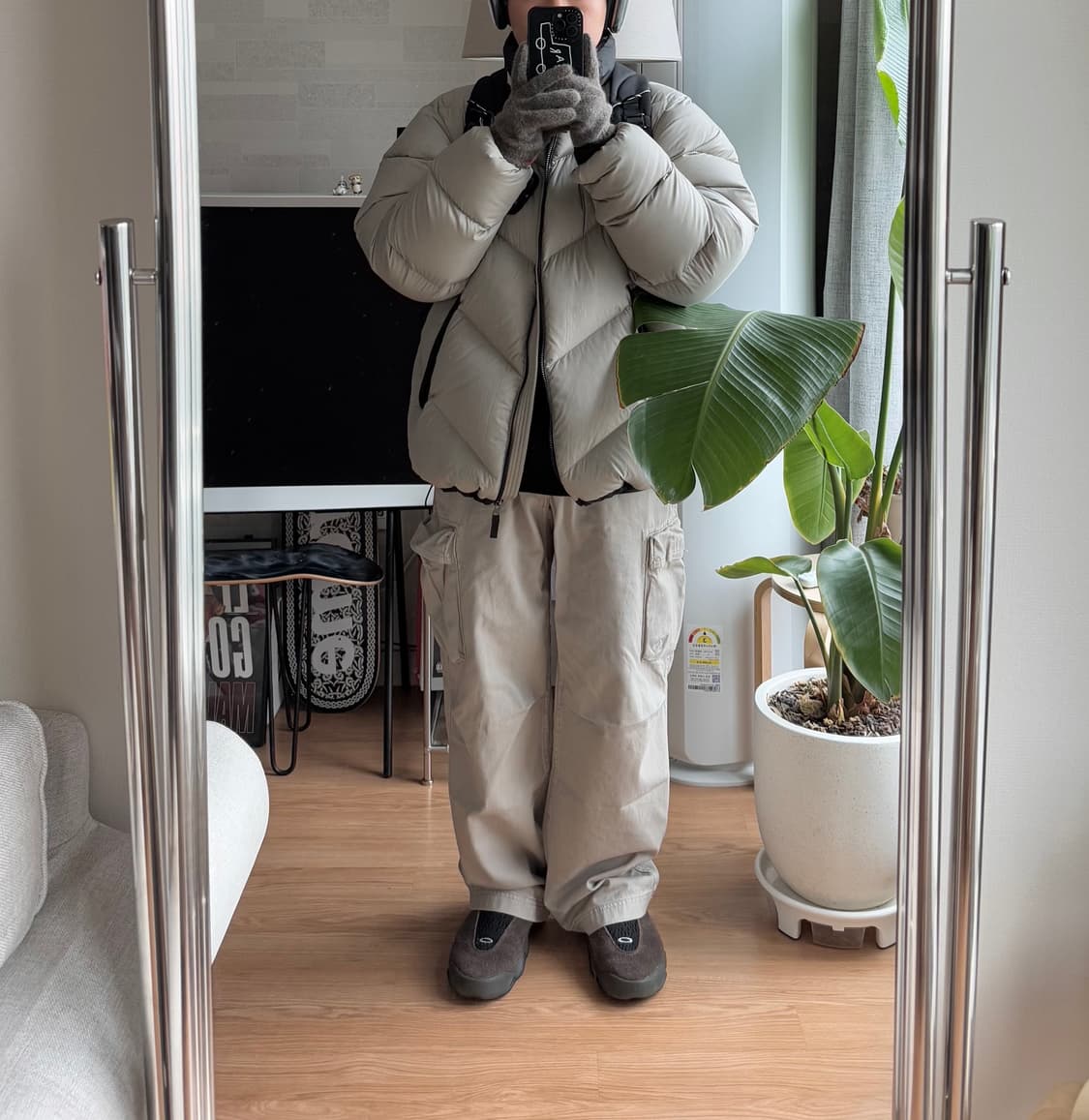 노스페이스 재팬 어센트 패딩 XXL 클레이 그레이 상품이미지10