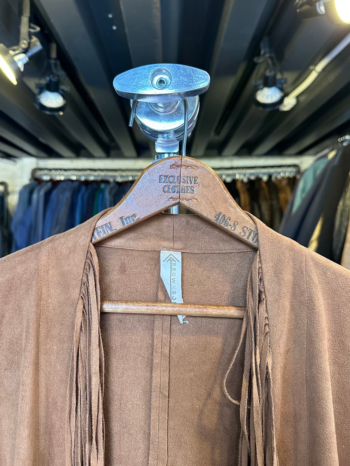 리얼 레더 스웨이드 프린지 웨스턴 자켓 우먼스 상품이미지3