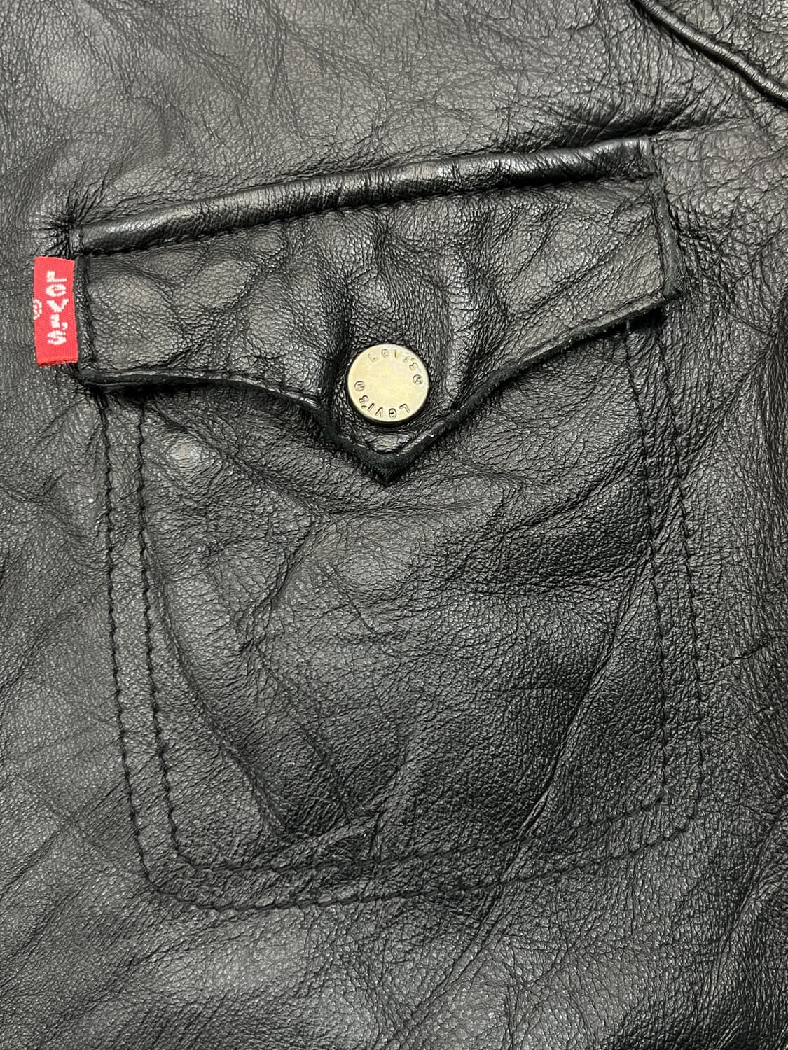 리바이스 램 레더 바이커 자켓 상품이미지10