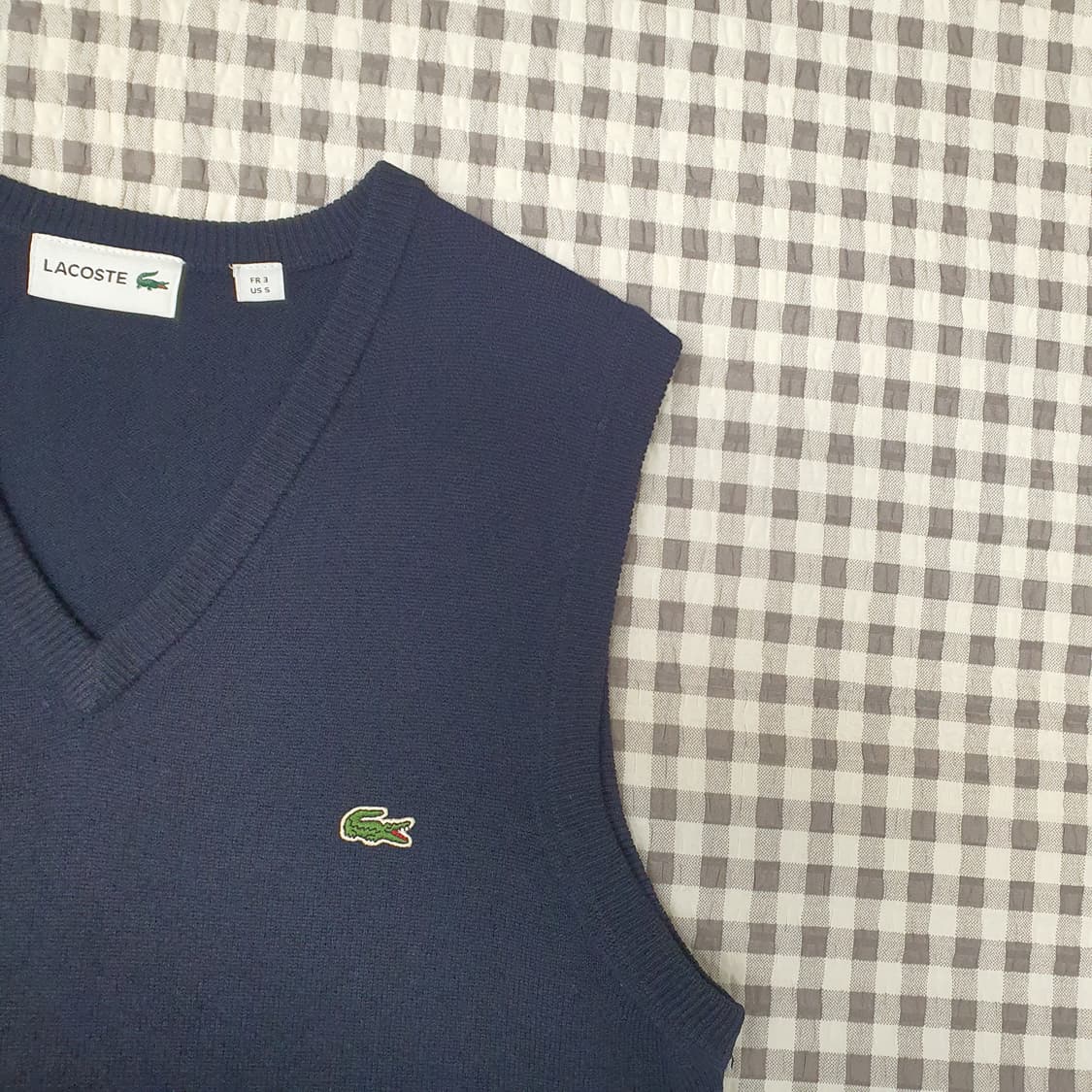 라코스테 울100 베스트 니트 조끼 남자95 상품이미지3